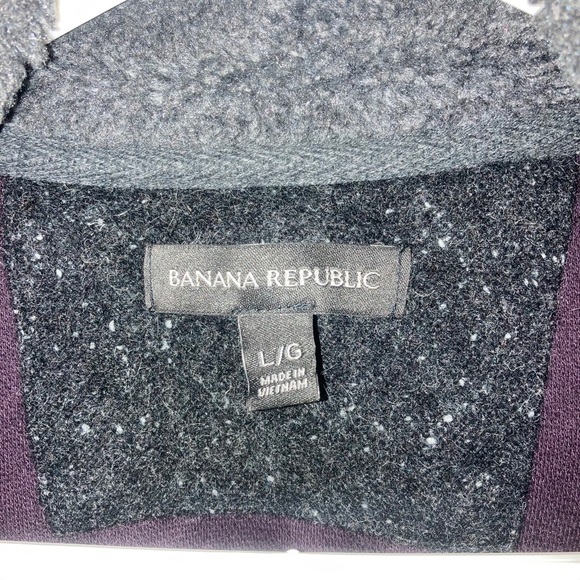 Banana Republic 1/4 zip cotton/wool - Picture 2 of 4